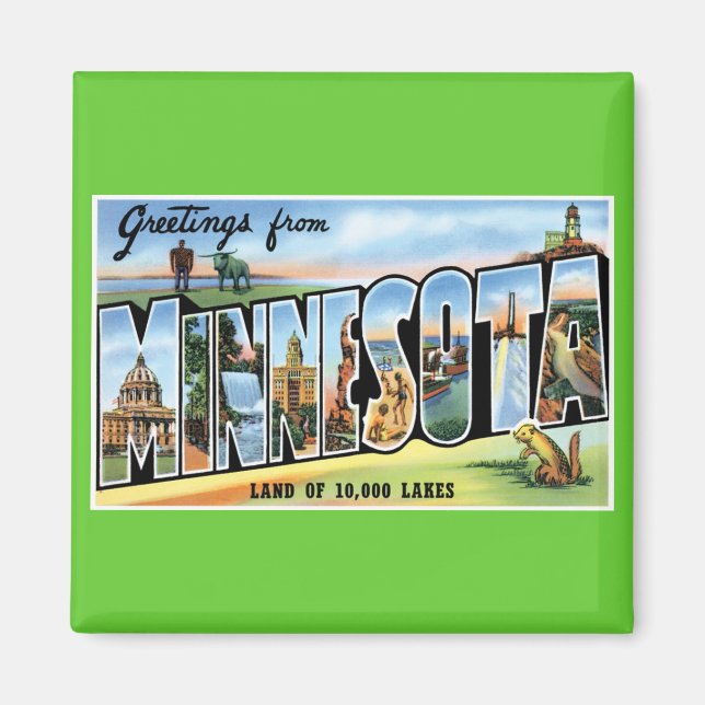 Greetings from Minnesota! Magnet (Front)