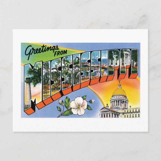 Greetings from Mississippi! Postcard (Front)