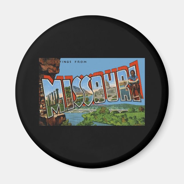 Greetings from Missouri Magnet (Front)