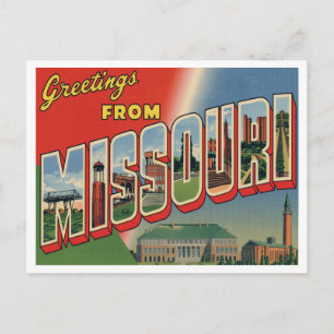 Greetings from Missouri Postcard