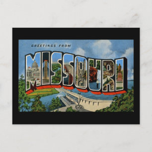 Greetings from Missouri Postcard