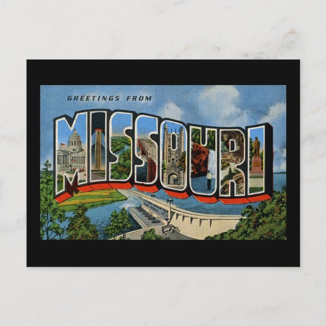 Greetings from Missouri Postcard (Front)