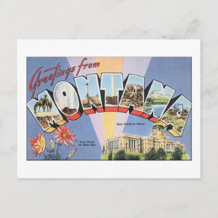Greetings from Montana Postcard