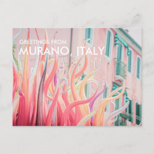 Greetings from Murano Italy Postcard