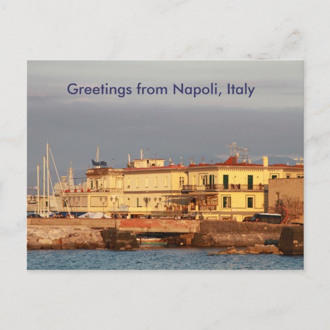 Greetings from Napoli, Italy Postcard (Front)