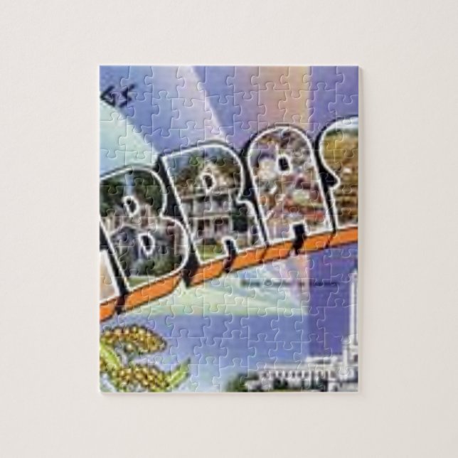 Greetings From Nebraska Jigsaw Puzzle (Vertical)