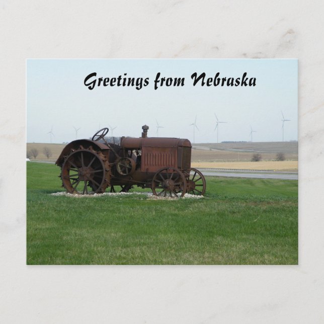Greetings from Nebraska Postcard (Front)