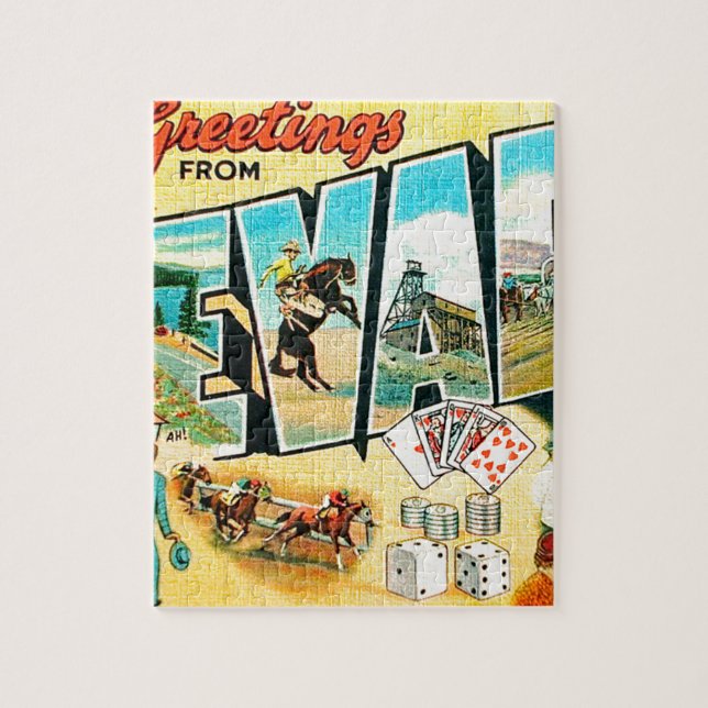 Greetings From Nevada Jigsaw Puzzle (Vertical)