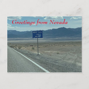 Greetings from Nevada Postcard