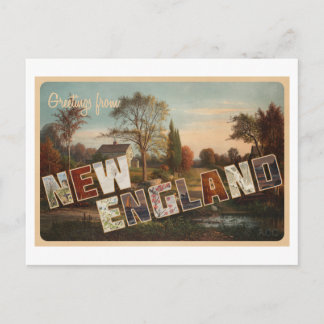 Greetings from New England Postcard