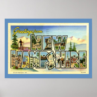 Greetings From New Hampshire Poster