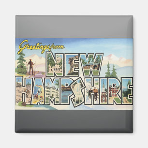 Greetings From New Hampshire, Vintage Magnet