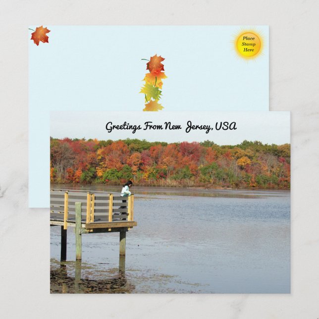 Greetings from New Jersey - Autumn Thoughts  Postcard (Front/Back)