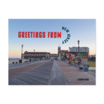 Greetings from New Jersey Postcard