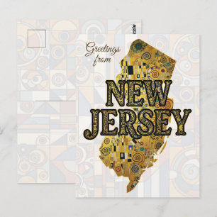 Greetings from New Jersey Postcard