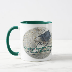 Greetings From New Jersey's Beautiful Beaches Mug