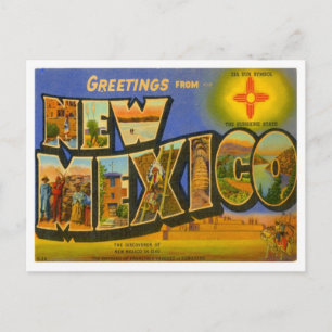 Greetings From New Mexico Postcard