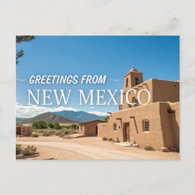 Greetings From New Mexico Postcard (Front)