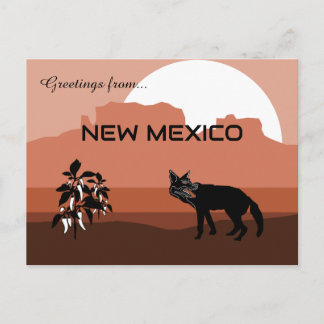 Greetings from New Mexico State Postcard