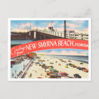Greetings from New Smyrna Beach, Florida Travel Postcard