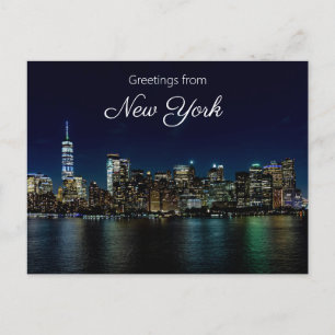 Greetings from New York Postcard