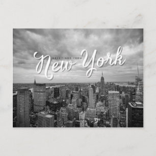 greetings from new york postcard
