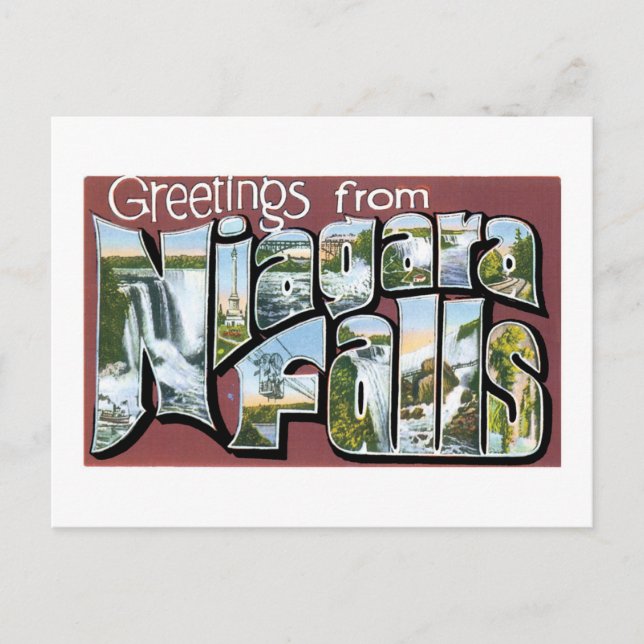 Greetings from Niagara Falls! Postcard (Front)