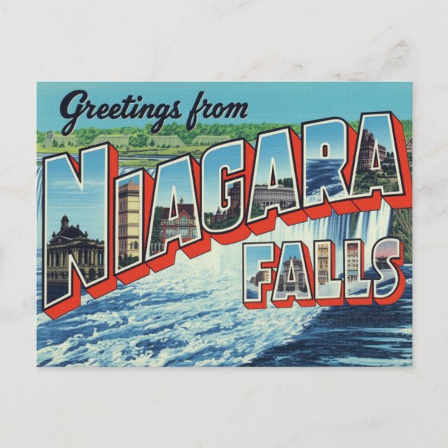 Greetings from Niagara Falls Postcard (Front)