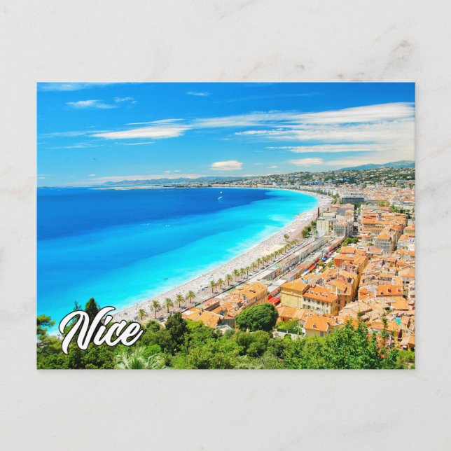 Greetings From Nice, France Postcard (Front)