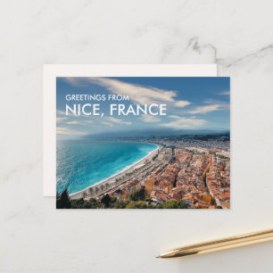 Greetings from Nice France Postcard