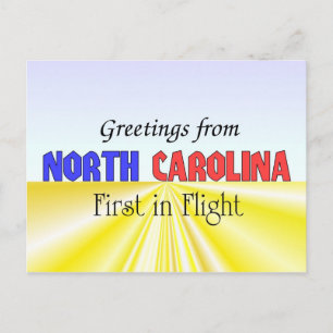 Greetings from North Carolina Postcard