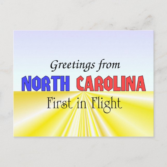 Greetings from North Carolina Postcard (Front)