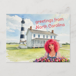 Greetings from North Carolina Postcard