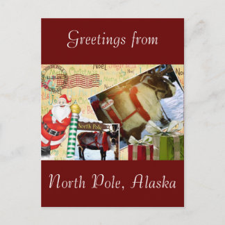 Greetings From North Pole, Alaska Postcard