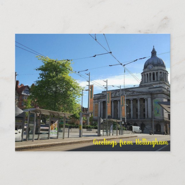Greetings from Nottingham Postcard (Front)