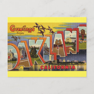 Greetings from Oakland California Postcard