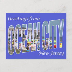 Greetings from Ocean City Postcard