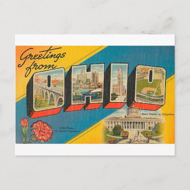 Greetings From Ohio Postcard (Front)