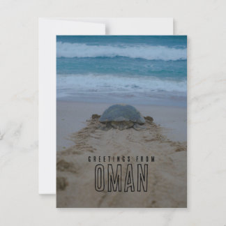 Greetings from oman postcard