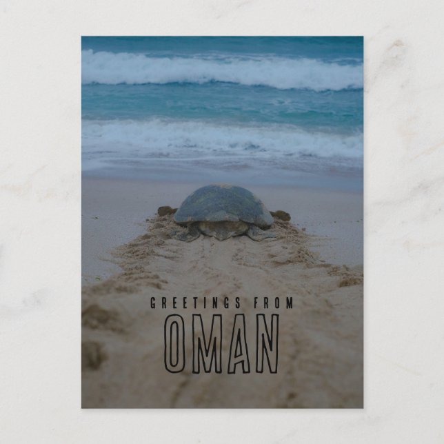 Greetings from oman postcard (Front)