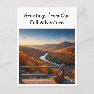 Greetings from Our Fall Adventure Travel Postcard