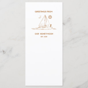 Greetings From Our Honeymoon Luxury Wedding Menu