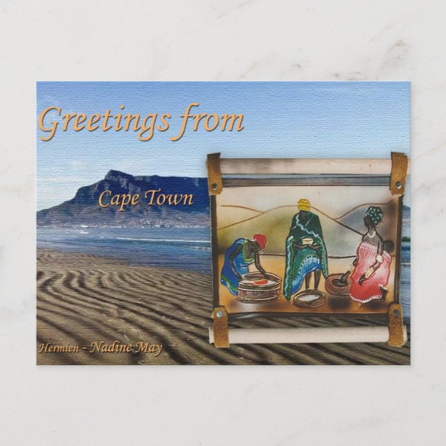 Greetings from our rainbow nation postcard (Front)