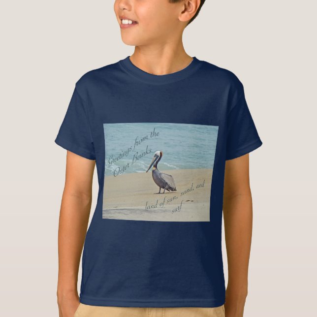 Greetings From Outer Banks OBX NC T-Shirt (Front)