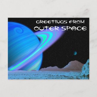 Greetings from Outer Space Postcard