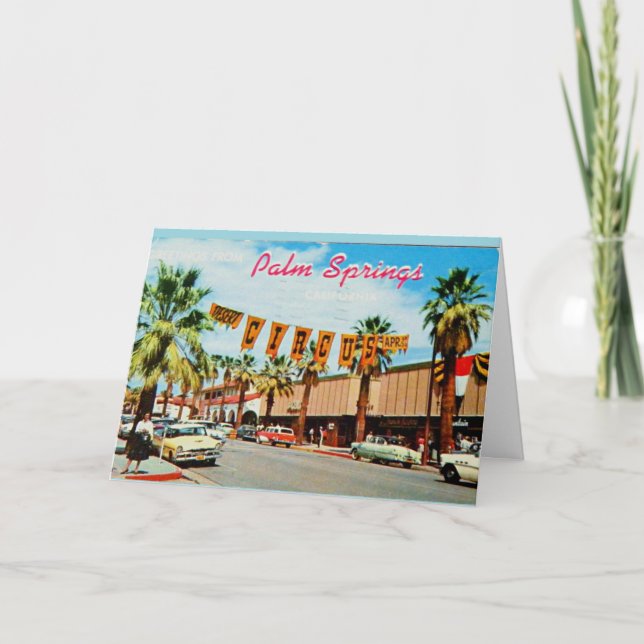 Greetings from Palm Springs, 1950s, Card (Front)