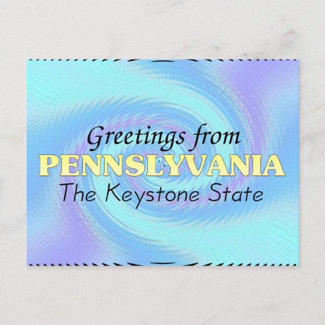 Greetings from Pennslyvania Postcard (Front)