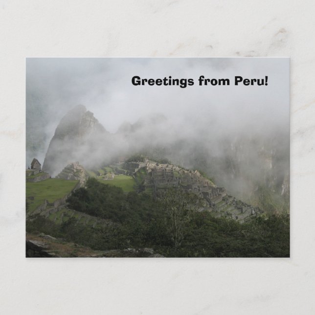 Greetings from Peru postcard (Front)