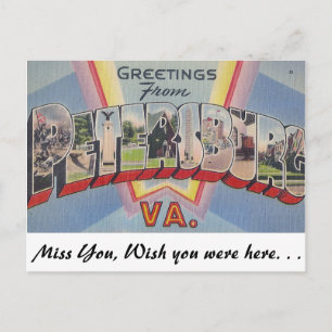 Greetings from Petersburg, Virginia Postcard