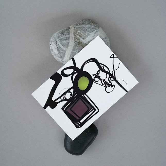 Greetings from Philydion: Abstract Black & White Card (Creator Uploaded)